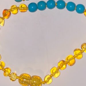 Bracelet d’ambre Adulte Turquoise