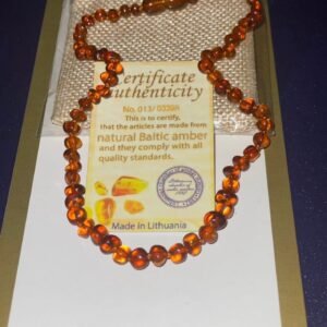 Collier d’ambre cognac